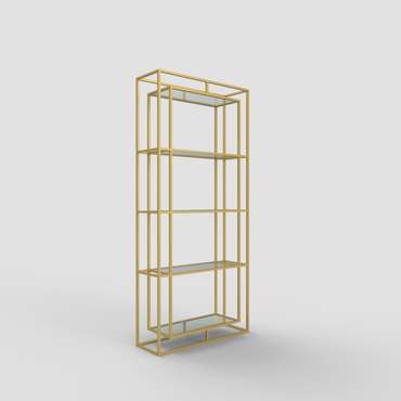Стеллаж "Gustav" золото с тонированным стеклом (2200х1100х300)