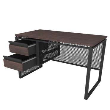 Рабочий стол Space черно-коричневого цвета