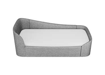 Диван-кровать Kidi Soft 90х200 серого цвета с низким изножьем 