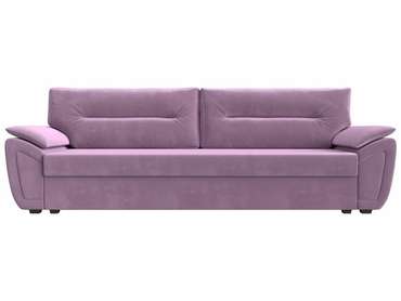Прямой диван-кровать Нэстор Лайт сиреневого цвета