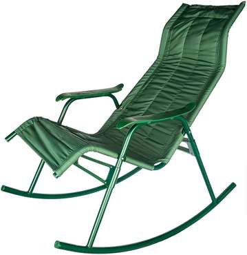 Кресло-качалка Нарочь зеленого цвета 