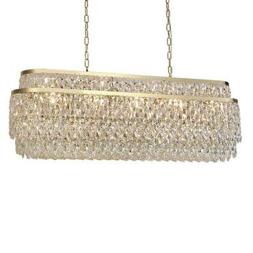 Люстра Newport 8530 Tiffany 8530/120 C oval gold polished