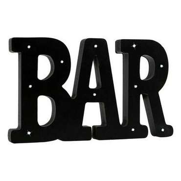 Настенный декор Bar Чёрный 36 x 2 x 21