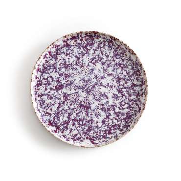 Комплект из четырех тарелок Hortensia бело-фиолетового цвета