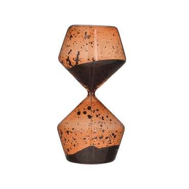 Декор настольный Песочные часы коричневого цвета