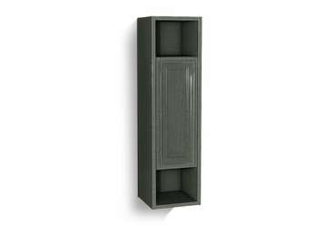 Шкаф настенный Сакраменто черно-серого цвета (правый)