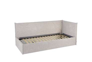 Кровать Квест 90х200 серо-бежевого цвета с подъемным механизмом