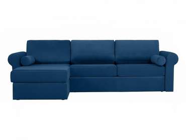 Угловой диван-кровать Peterhof темно-синего цвета 