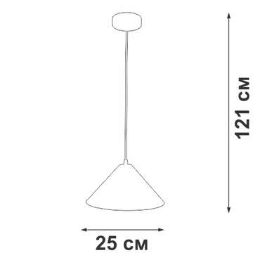 Подвесной светильник V2925-0/1S (металл, цвет белый)