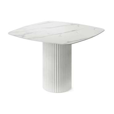 Обеденный стол квадратный Капелла белого цвета