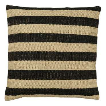 Декоративная подушка Chevery 50х50 бежево-черного цвета