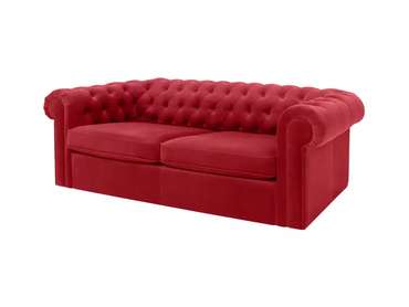 Диван Chesterfield красного цвета