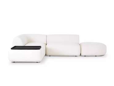 Угловой модульный диван Fabro М белого цвета