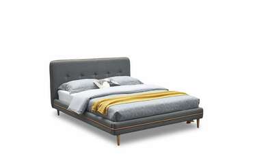 Кровать Madeira 140x200 серо-коричневого цвета