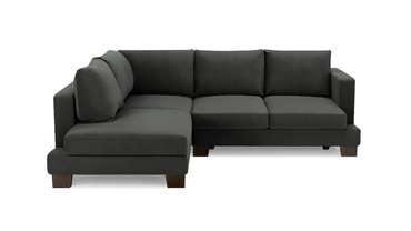 Угловой диван-кровать Дрезден черного цвета