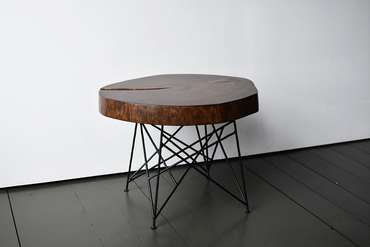 Кофейный стол Oak 18 черно-коричневого цвета