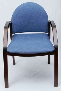 Стул-кресло Джуно сине-коричневого цвета