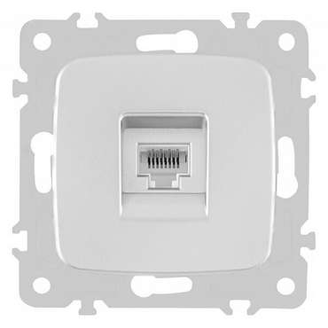 Розетка Ethernet RJ-45 без рамки 205.45-1.silver
