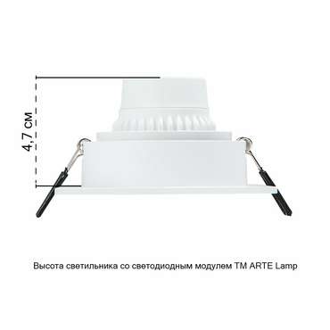 Точечный встраиваемый светильник Arte Lamp IMAI A2465PL-1WH