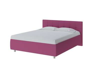 Кровать без основания Diamo 200х200 фиолетового цвета (рогожка)