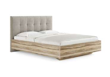 Кровать Vena 160х200 с изголовьем песочного цвета без основания и подъемного механизма 