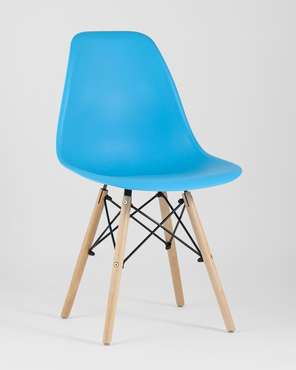Стул Dsw Eames бирюзового цвета