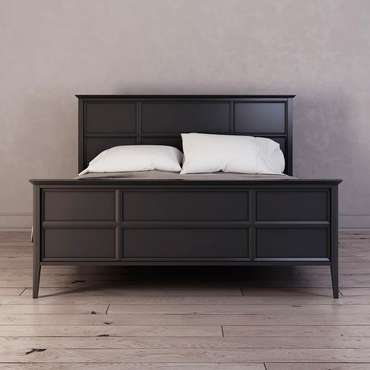 Кровать Ellington черного цвета c изножьем 160х200