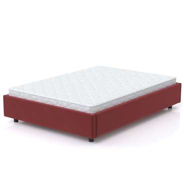 Кровать SleepBox 140x200 темно-красного цвета