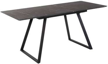 Стол обеденный раздвижной Пеле темно-серого цвета
