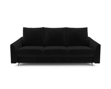 Прямой диван-кровать Уэльс черного цвета