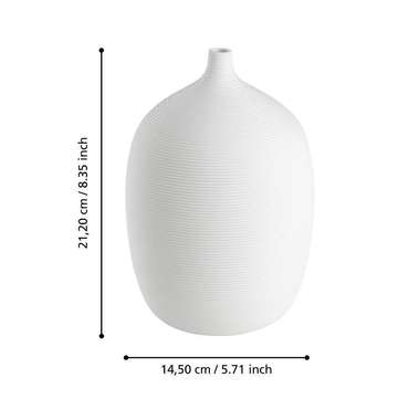 Ваза для декора Mitane белого цвета