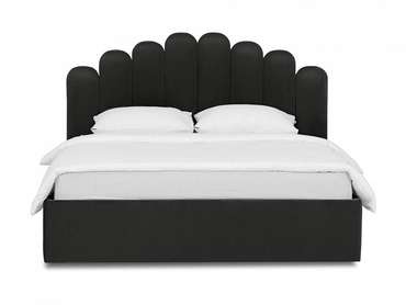 Кровать Queen Sharlotta 160х200 черного цвета с подъемным механизмом