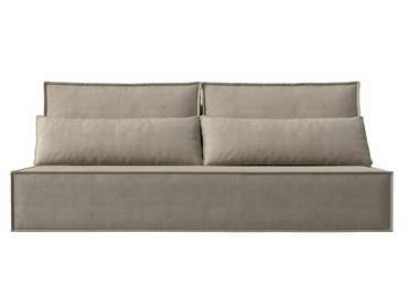 Прямой диван-кровать Фабио бежевого цвета