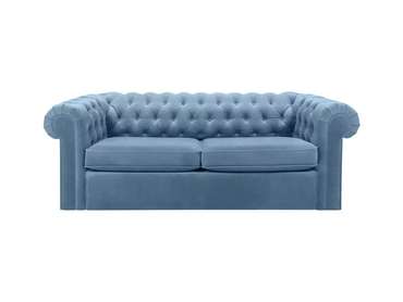 Диван Chesterfield голубого цвета 