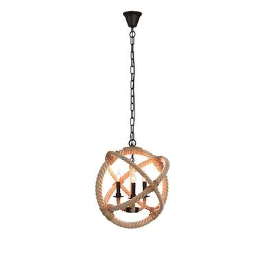 Подвесная люстра Rope Loft1194-3 (цвет бежевый)