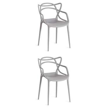Набор из двух стульев Cat Chair серого цвета