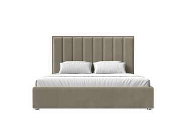 Кровать Афродита 160х200 с подъемным механизмом бежевого цвета