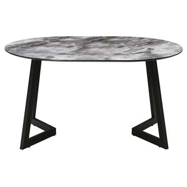 Раздвижной обеденный стол Алингсос серого цвета