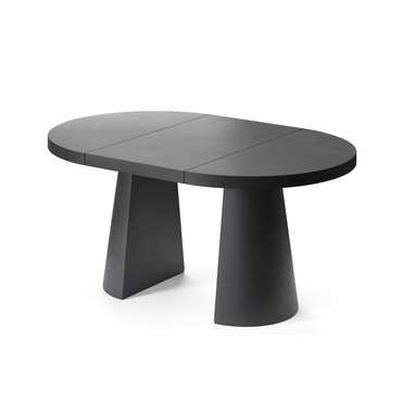 Обеденный стол раздвижной Кастра L черного цвета