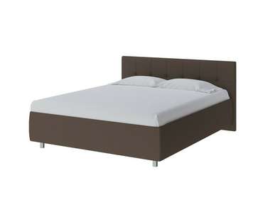 Кровать без основания Diamo 160х200 коричневого цвета (рогожка)