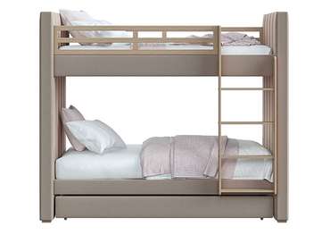 Двухъярусная кровать Cosy 90х200 бежевого цвета