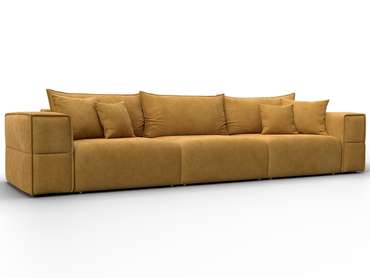 Диван-кровать Лига-058 Лонг желтого цвета