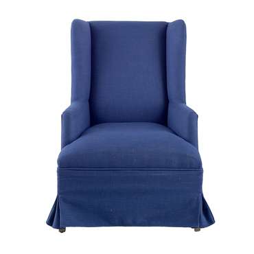 Кресло интерьерное синего цвета 