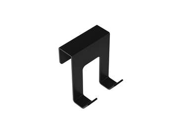 Крючок двойной для вешалки Stripe черного цвета