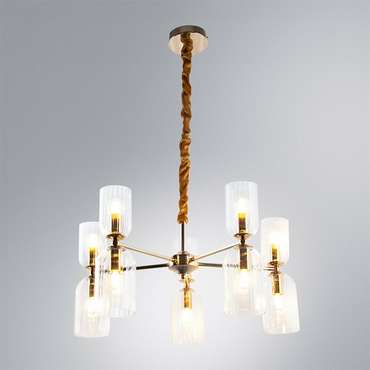 Подвесная люстра Arte Lamp CHARM A1623LM-10GO