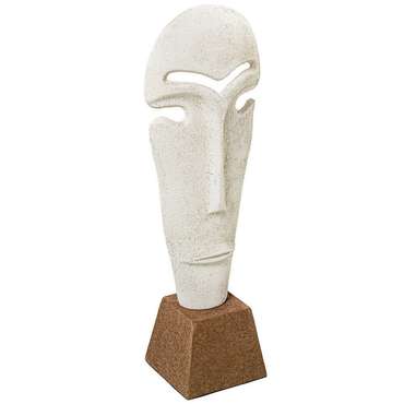 Декоративная фигура Белый Алюминий лицо 13 x 10 x 39 cm