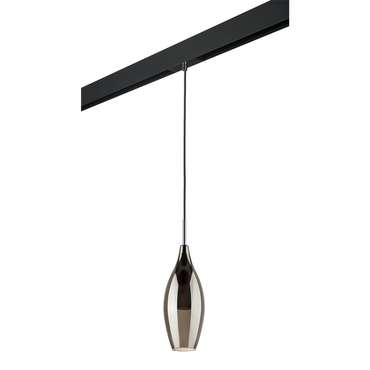 Светильник д/1-фазн трека PENTOLA 1х25W G9 ХРОМ/ДЫМЧАТЫЙ/ЧЕРНЫЙ (803027+595007)