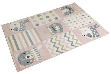 Детский ковер Norr Kids Bears 200х290 розового цвета