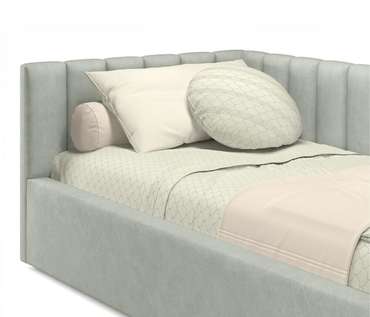 Кровать Milena 90х200 серого цвета