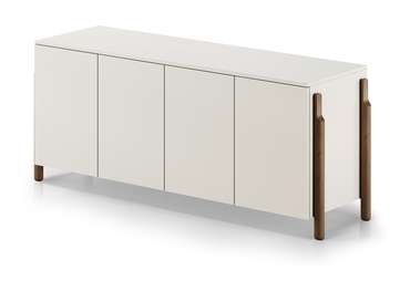 Комод Basic 4 молочного цвета